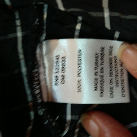 Size L check black an white loose fitting blouse - Picture 12 of 12